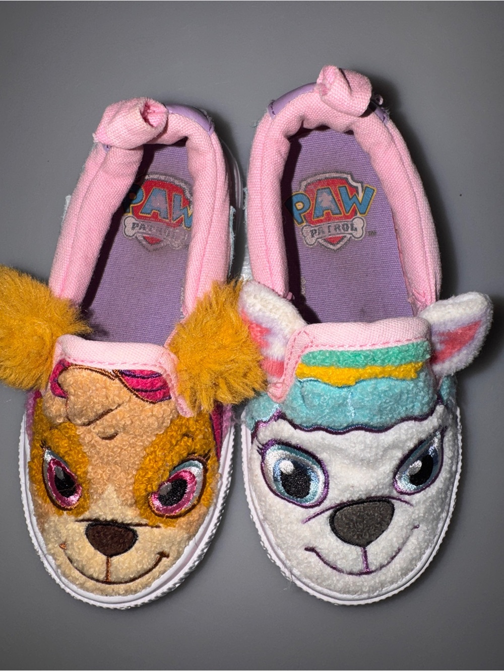 Paw Patrol plush Slip-On Sneakers - Pink, White, Yellow summer colorful playful - Picture 6 of 6